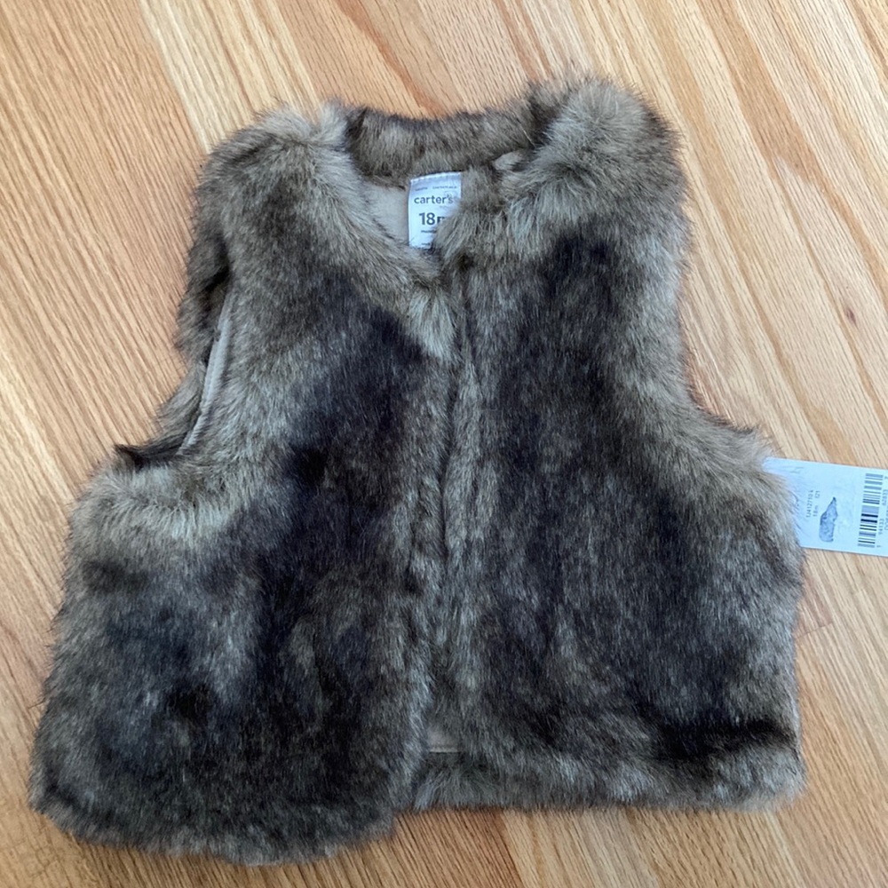 Carters Faux Fur Vest